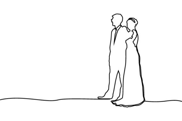 Abstract Monoline Illustration Wedding: A Designer's Guide to Elegant Art