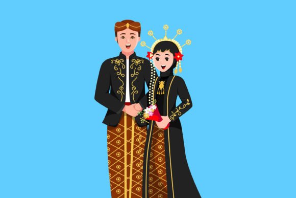 Authentic Indonesian Wedding Art: A Designer's Vector Guide
