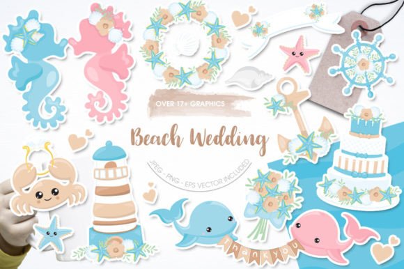 Beach Wedding: Essential Graphics for Coastal Designs