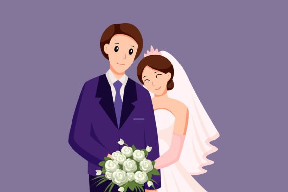Charming Wedding Illustrations for Creative Projects