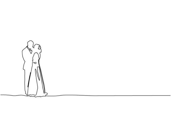 Modern Romance: Using Abstract Linear Illustration in Wedding Design