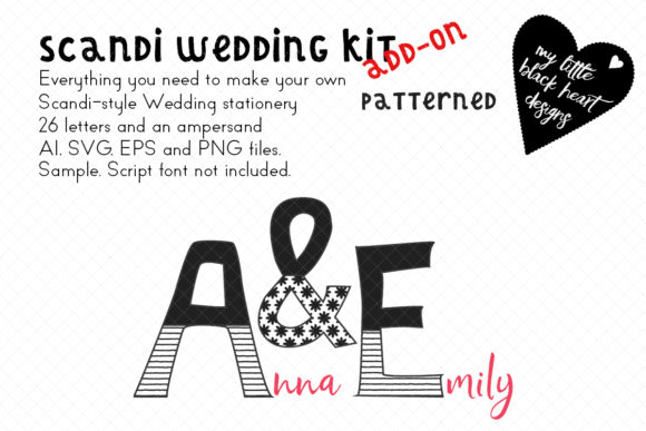 Patterned Monograms: Adding Whimsy to Modern Wedding Stationery