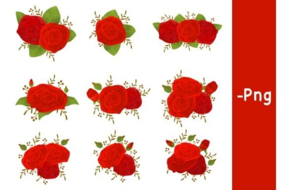 Roses Floral Wedding: Elevate Your Designs with Hand-Drawn Charm