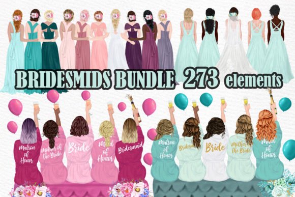 Transform Your Wedding Designs with This Artistic Clipart Collection