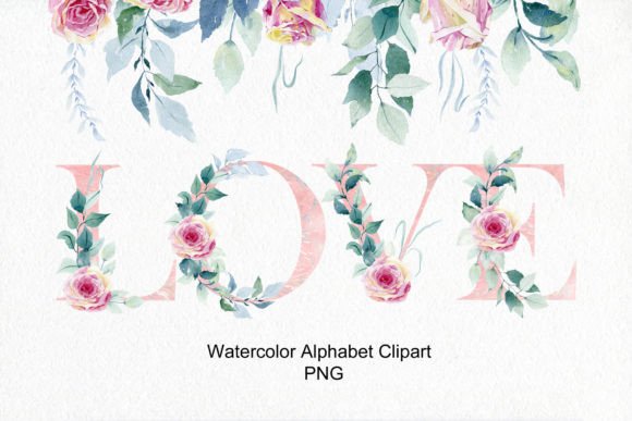Watercolor Wedding Alphabet: Blending Artistry with Design