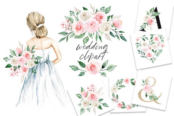 Wedding Clipart Watercolor Set: A Designer's Toolkit