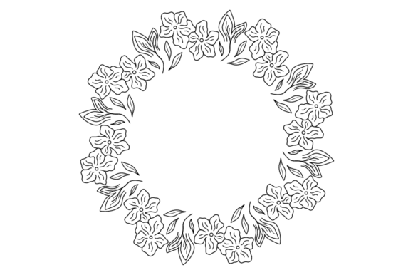 Wedding Wreath 01: A Ready-to-Use SVG for Elegant Design