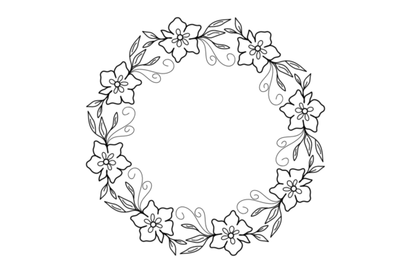 Wedding Wreath 03: A Timeless SVG Asset for Elegant Branding