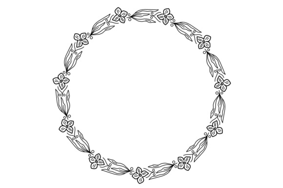 Wedding Wreath 11: A Versatile SVG for Modern Design