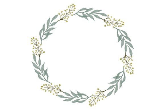 Yellow Floral Wreath for Wedding Card: A Watercolor Essential